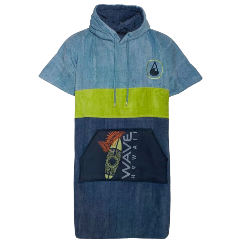 WAVE Hawaii, Poncho Kapalua, Baumwolle Velours