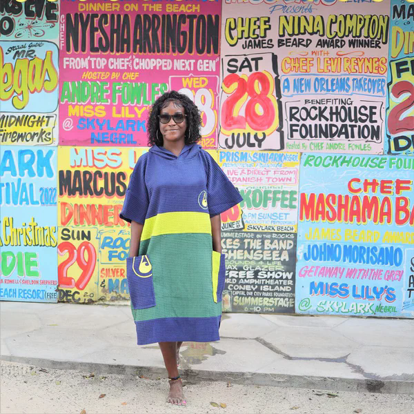 WAVE Hawaii, Travel Poncho Pampatar, Baumwolle Waffle Piquee